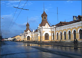 Perm I train station is worth a look, as it is proper ancient (17th century).