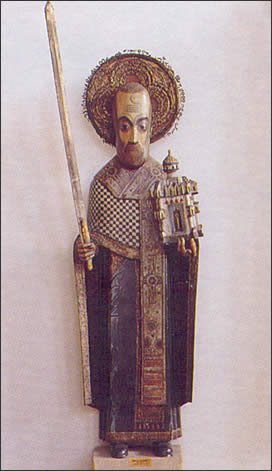 Si. Nicolas  of Mozhaisk. Icon, late 17th - early 18th centuries